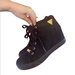 GUESS hidden wedge platform sneakers